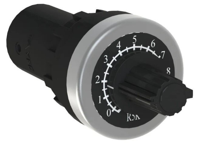 potenciometro rotativo furo 22mm 5k