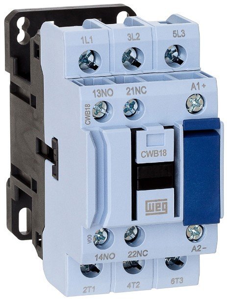 contator cwb weg azul 18a