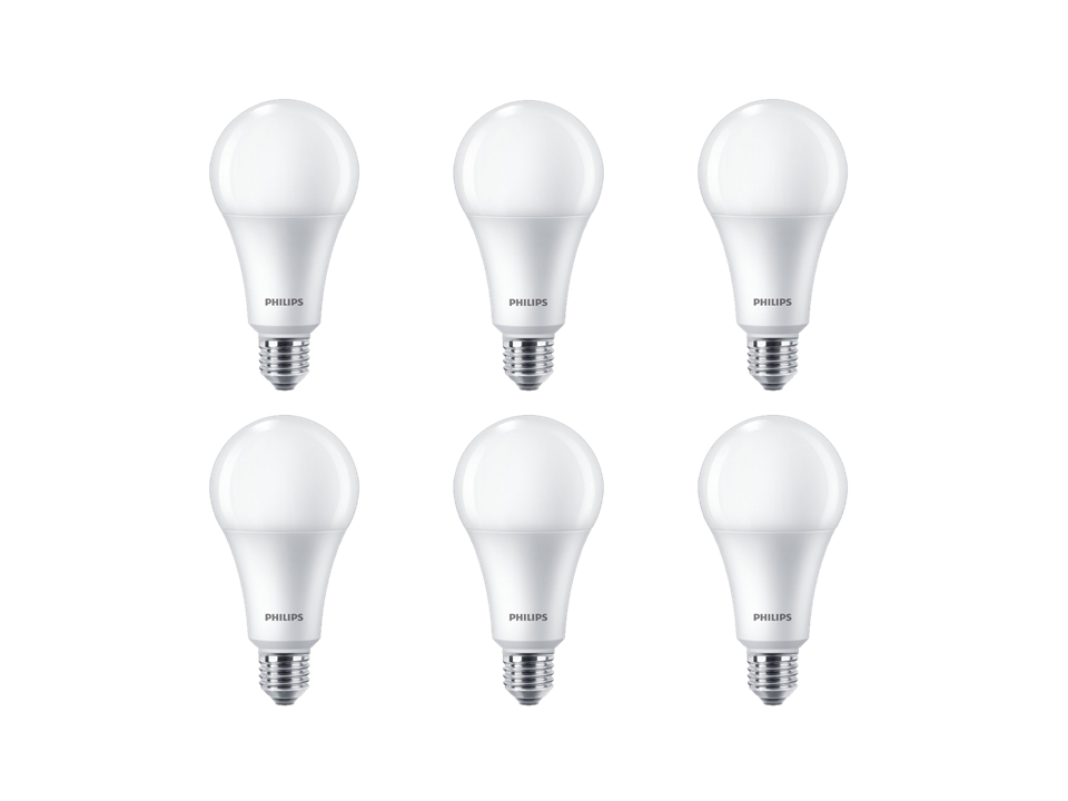 lampada led e27 bulbo 7w fria kit 6