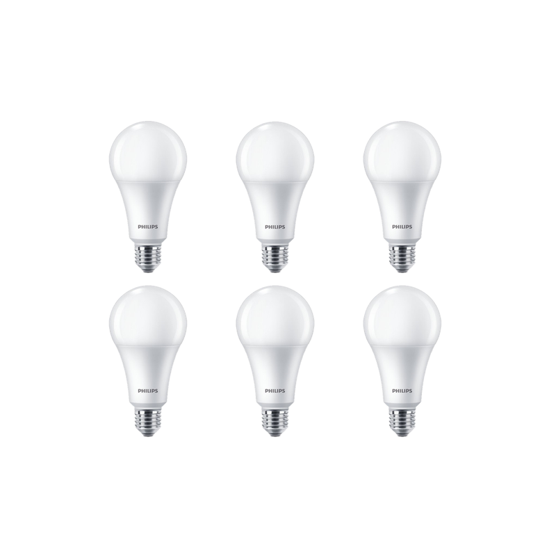 lampada led e27 bulbo 7w fria kit 6