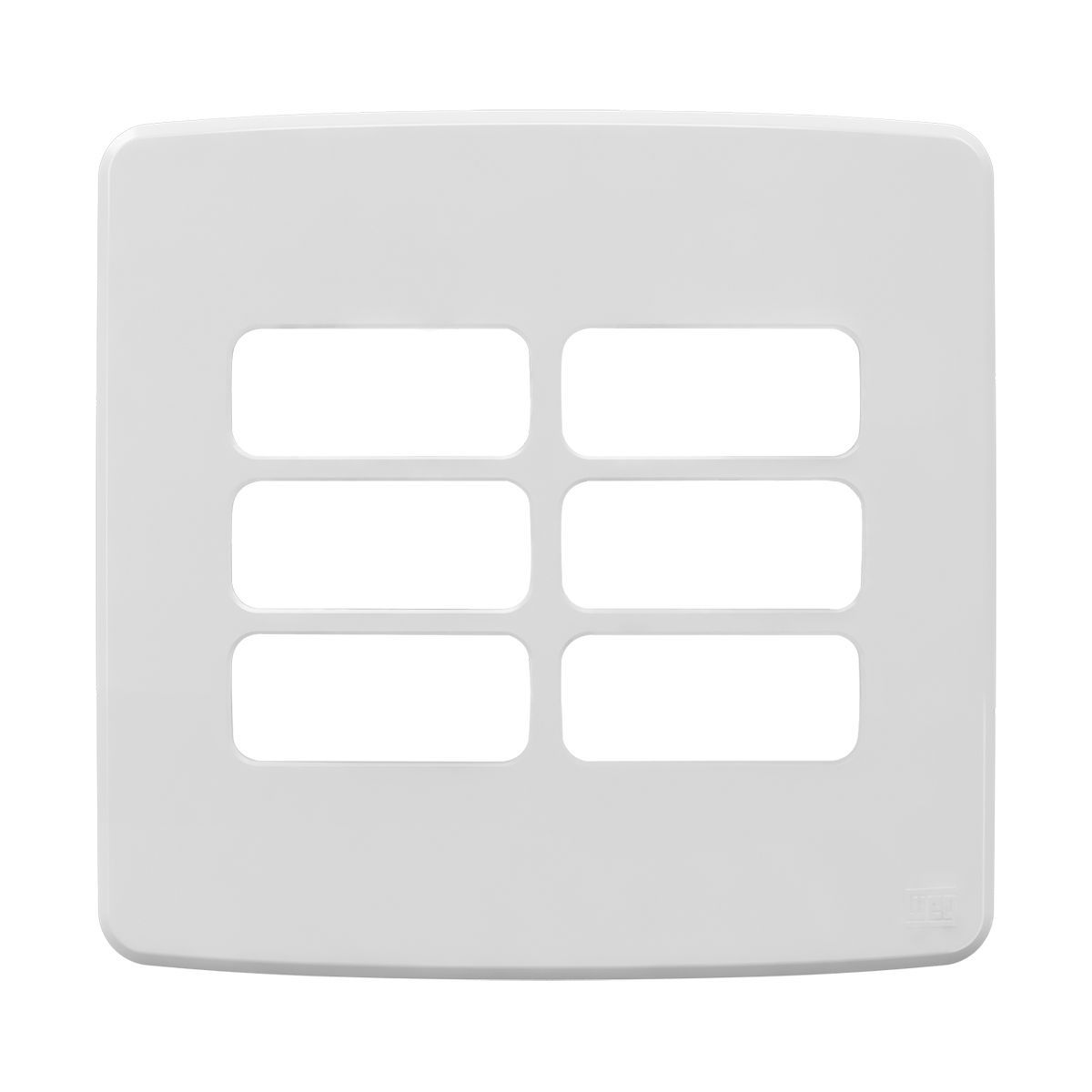 placa 4x4 compose weg 6 posicoes branco