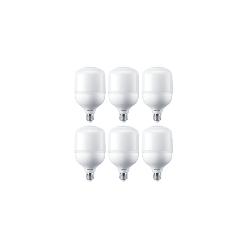 kit 06 lampadas led e27 bulbo philips luz fria 11w fria