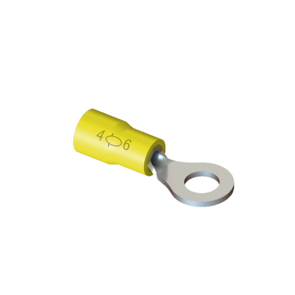 terminal pre isolado anel amarelo